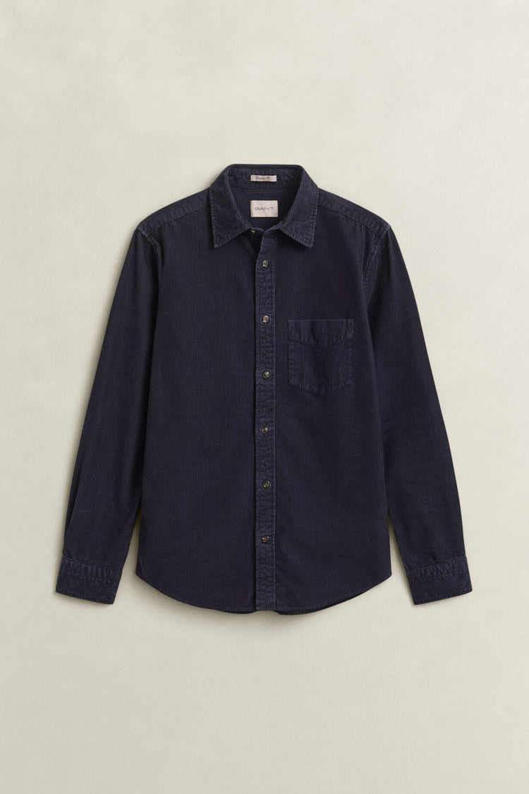 Dyed Cord Shirt - Evening Blue