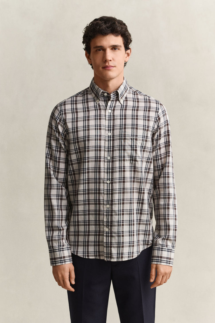 Twill Check Shirt - Sand