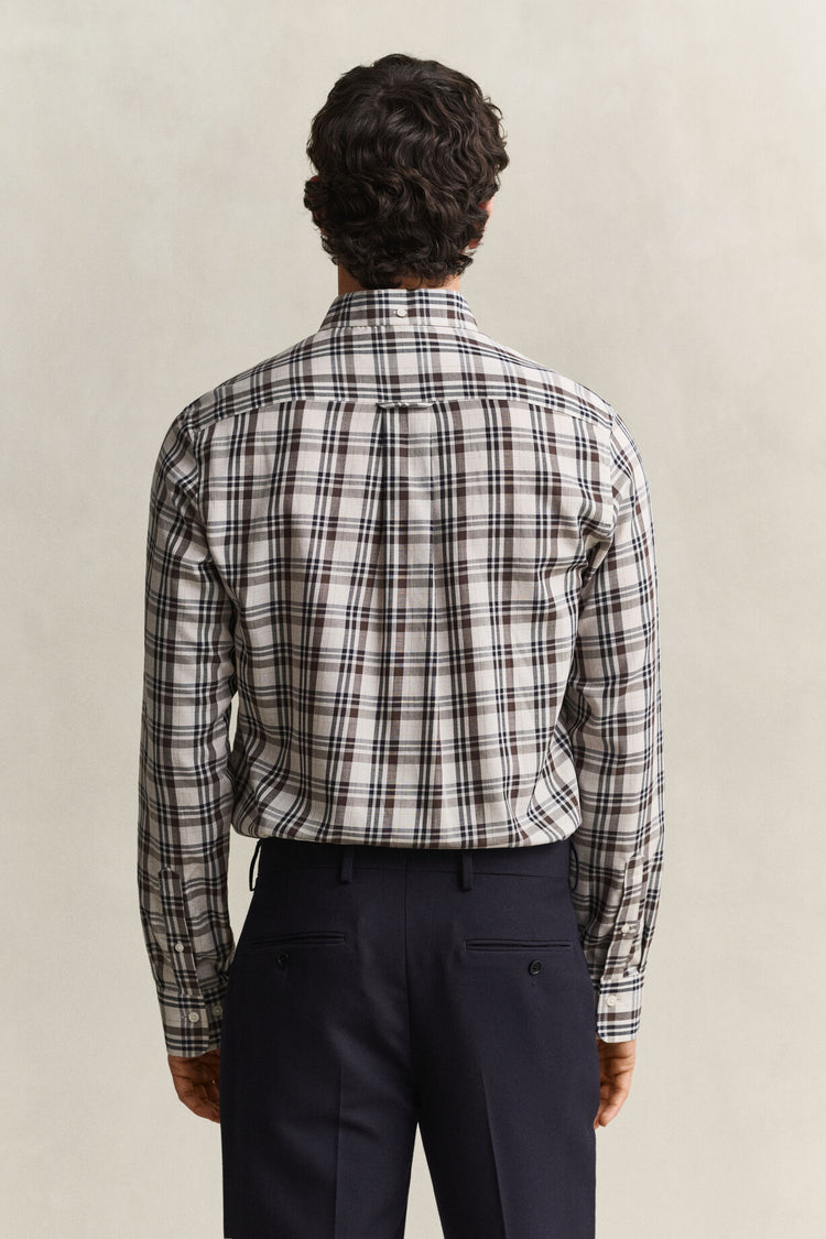 Twill Check Shirt - Sand