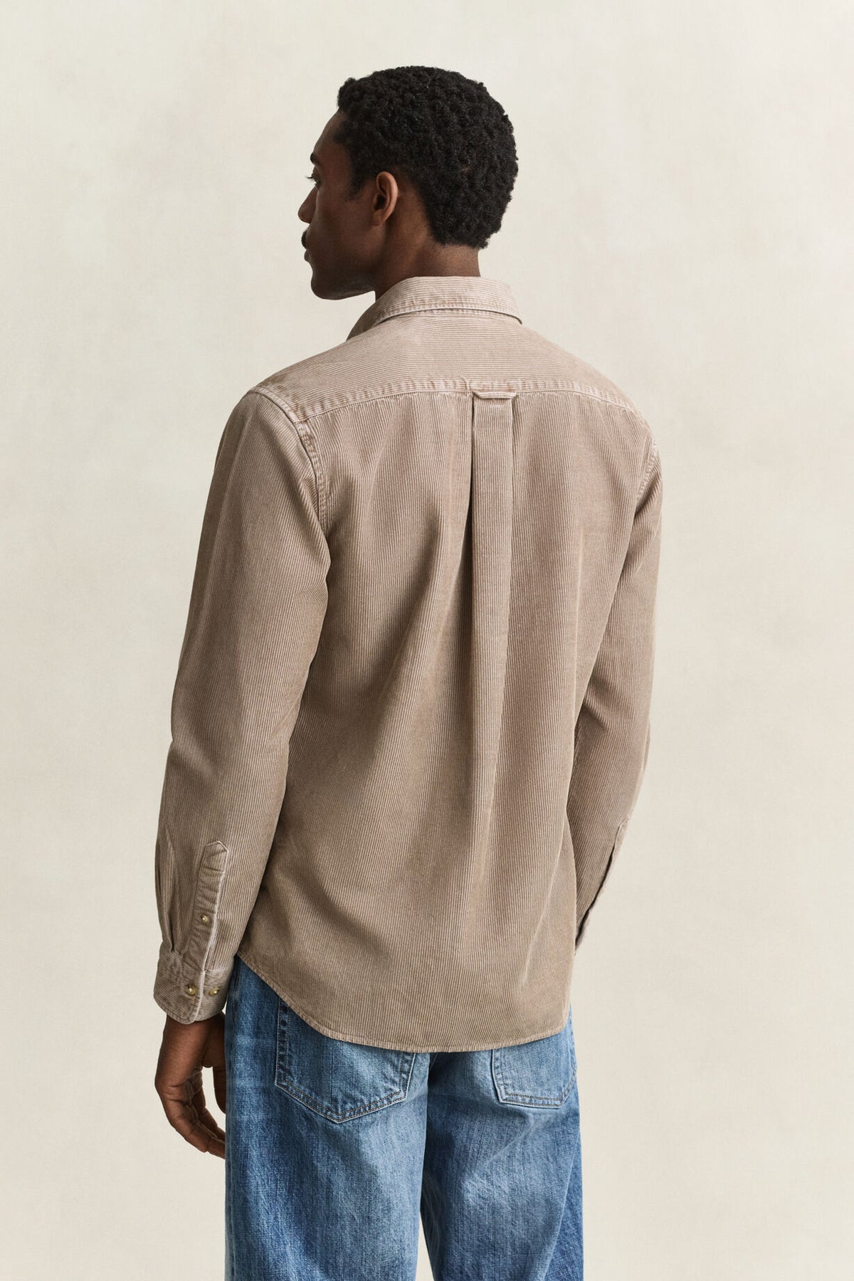 REG GMNT DYED CORD SHIRT - 251 MIST TAUPE