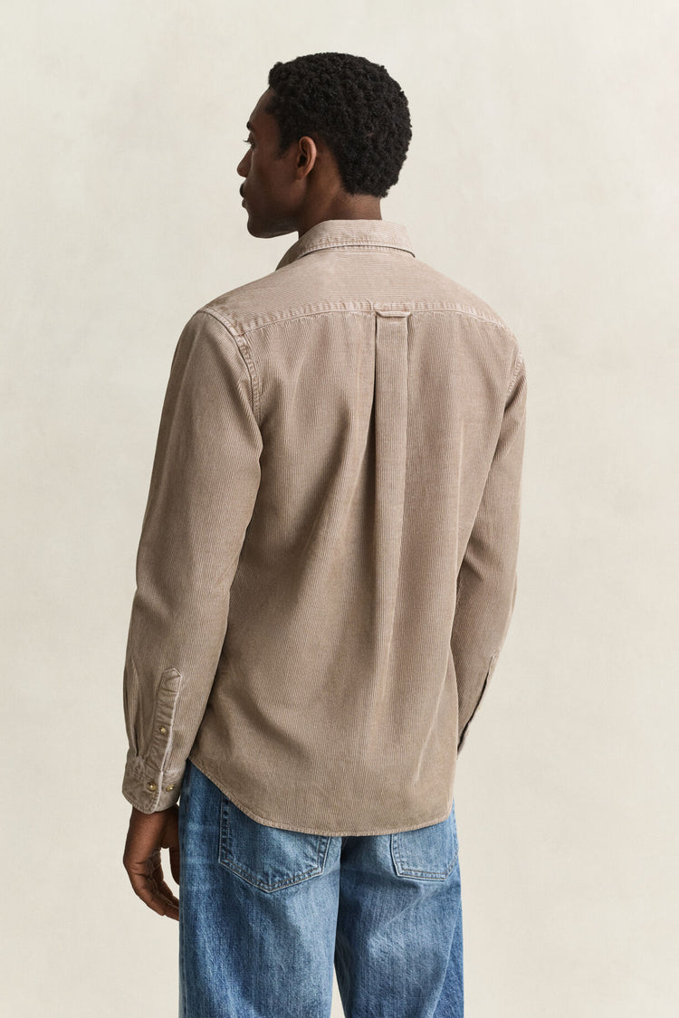 Dyed Cord Shirt - Mist Taupe