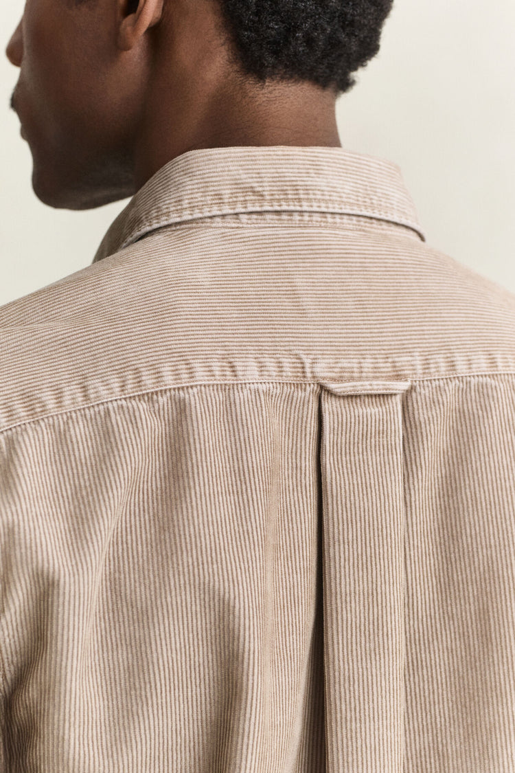 Dyed Cord Shirt - Mist Taupe
