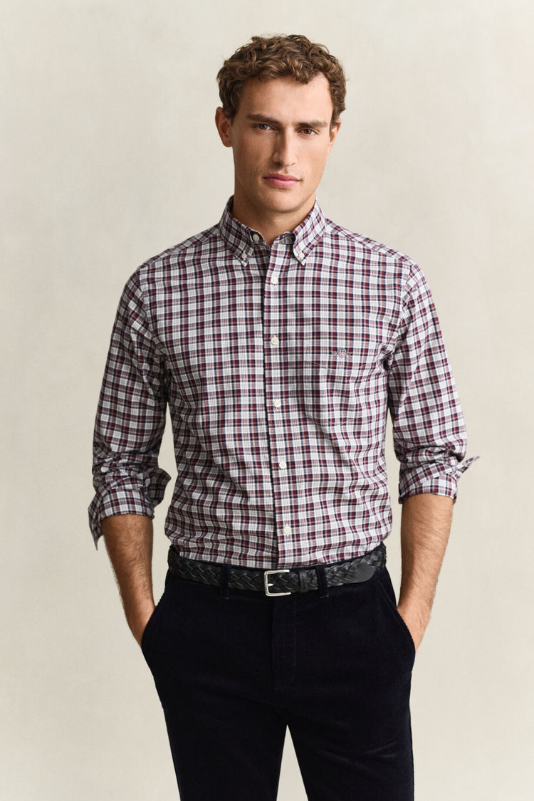 Poplin Shirt - Deep Grape Wine