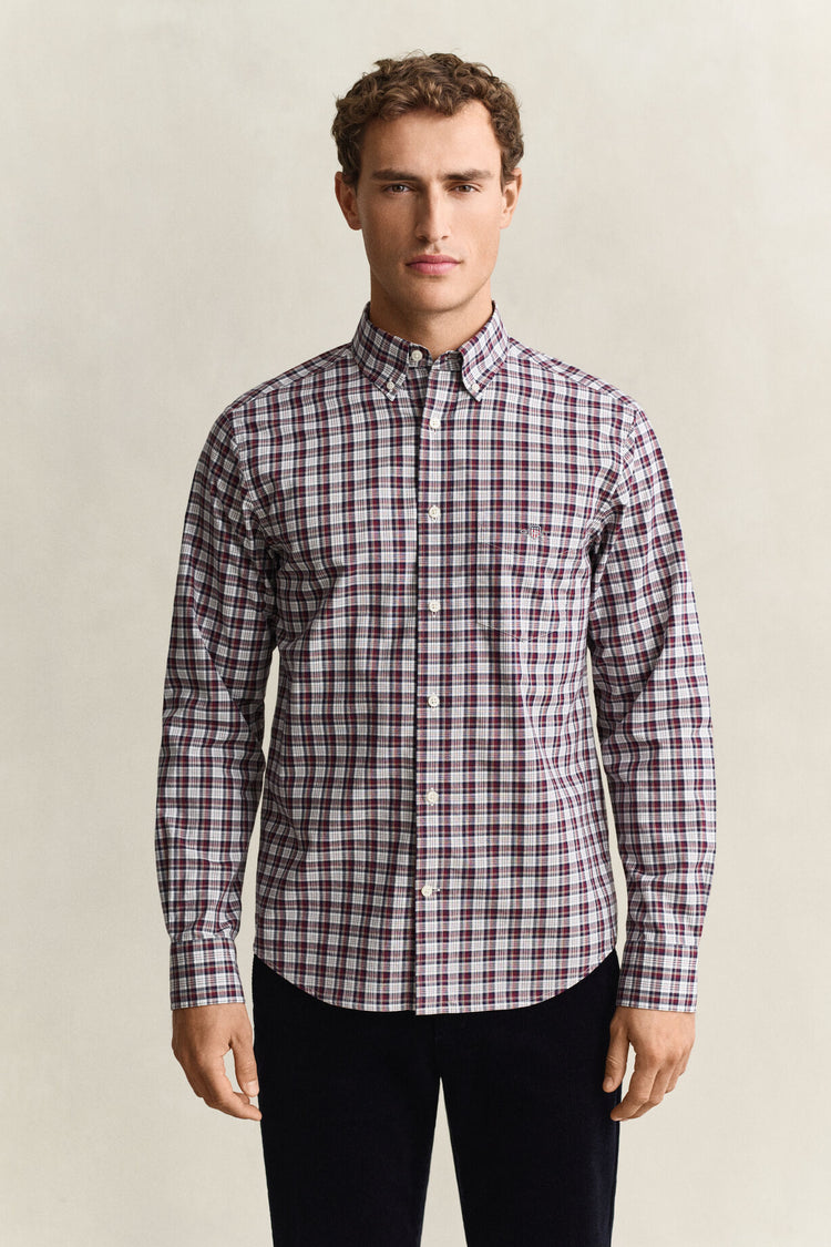 Poplin Shirt - Deep Grape Wine