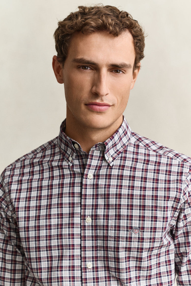 Poplin Shirt - Deep Grape Wine