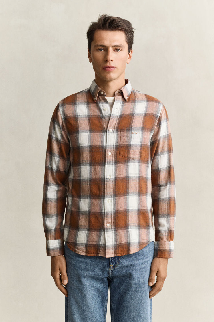 Flannel Shirt - Caramel Brown