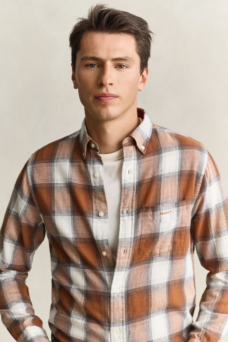 Flannel Shirt - Caramel Brown