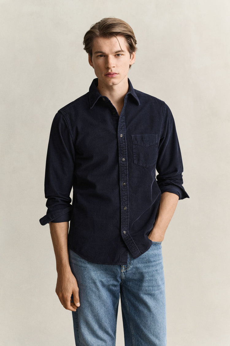 Dyed Cord Shirt - Evening Blue