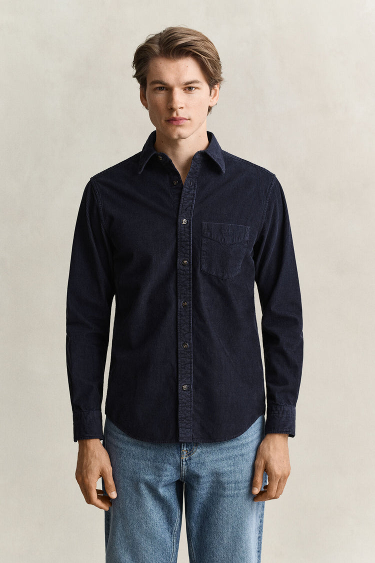 Dyed Cord Shirt - Evening Blue