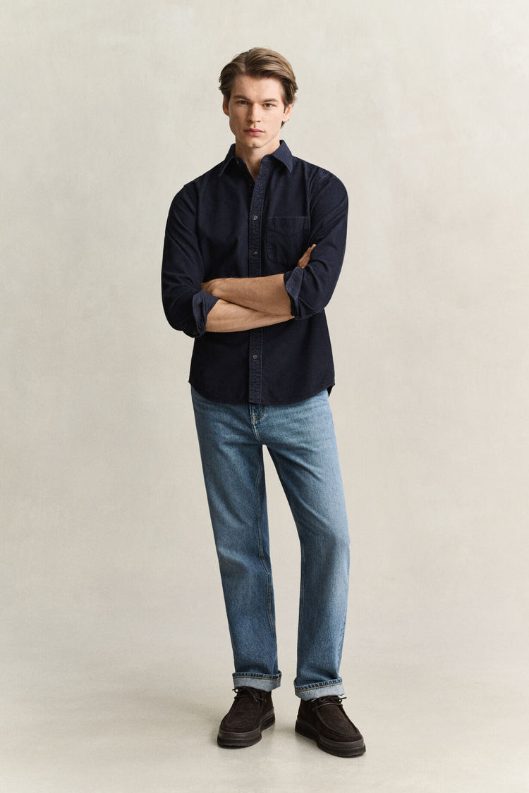 Dyed Cord Shirt - Evening Blue