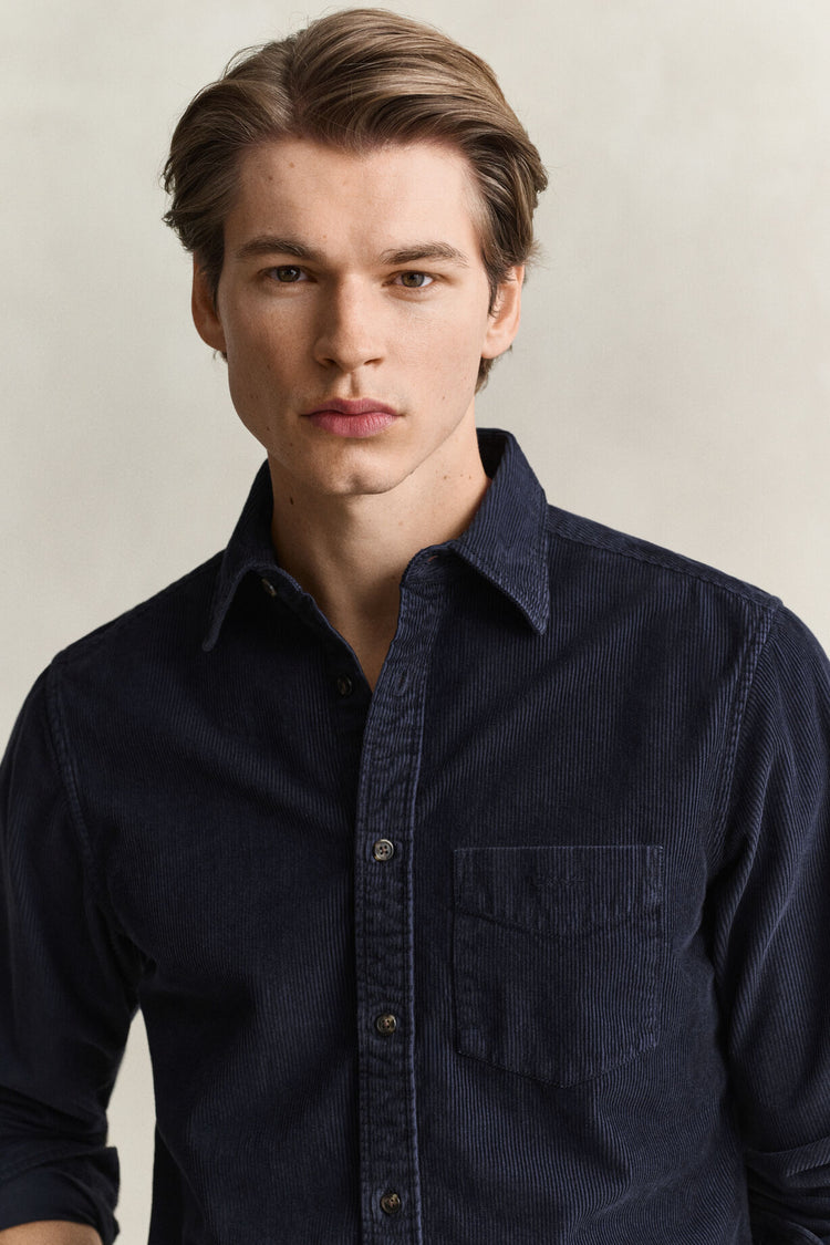 Dyed Cord Shirt - Evening Blue