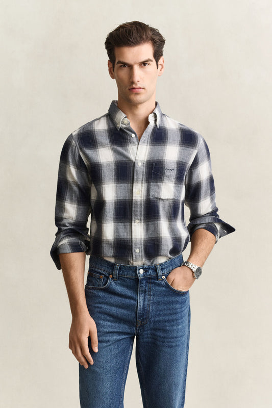 Flannel Shirt - Evening Blue