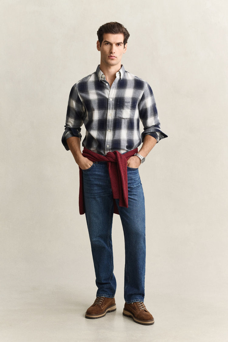 Flannel Shirt - Evening Blue