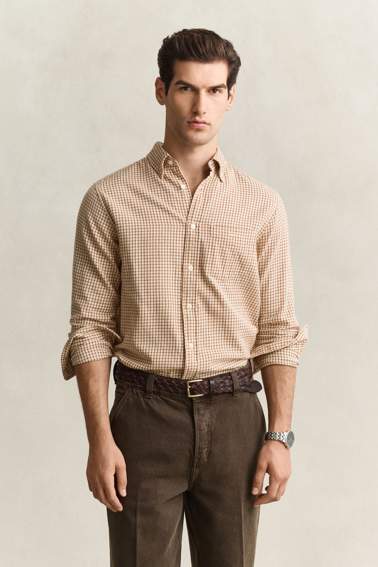 Flannel Shirt - Caramel Brown