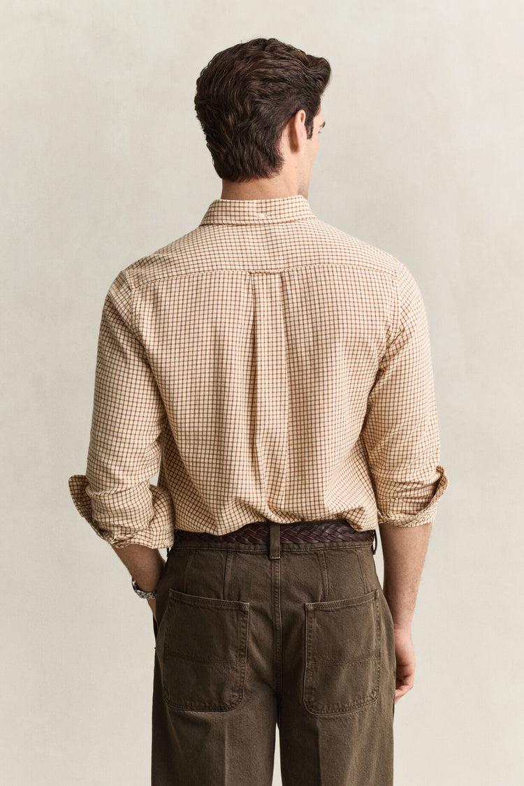 Flannel Shirt - Caramel Brown
