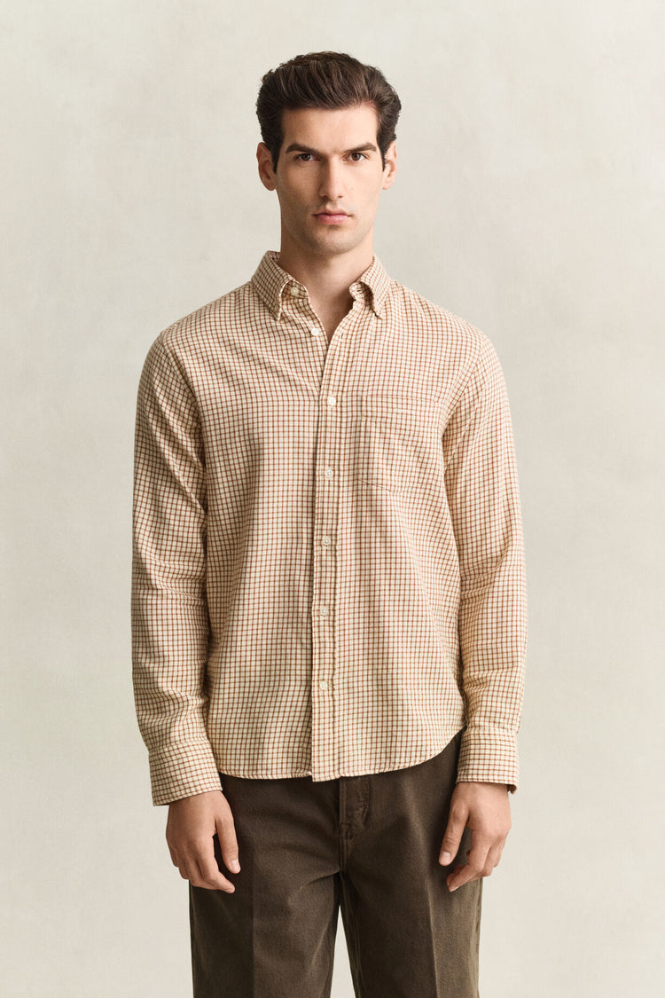 Flannel Shirt - Caramel Brown