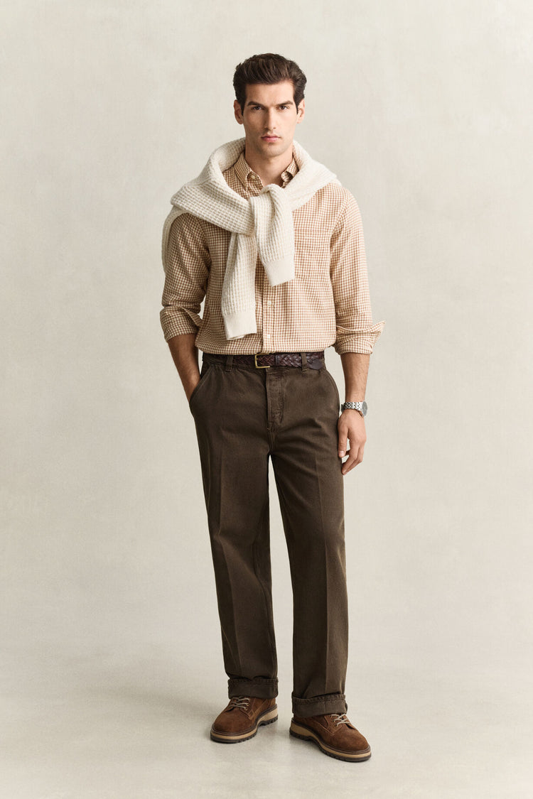 Flannel Shirt - Caramel Brown