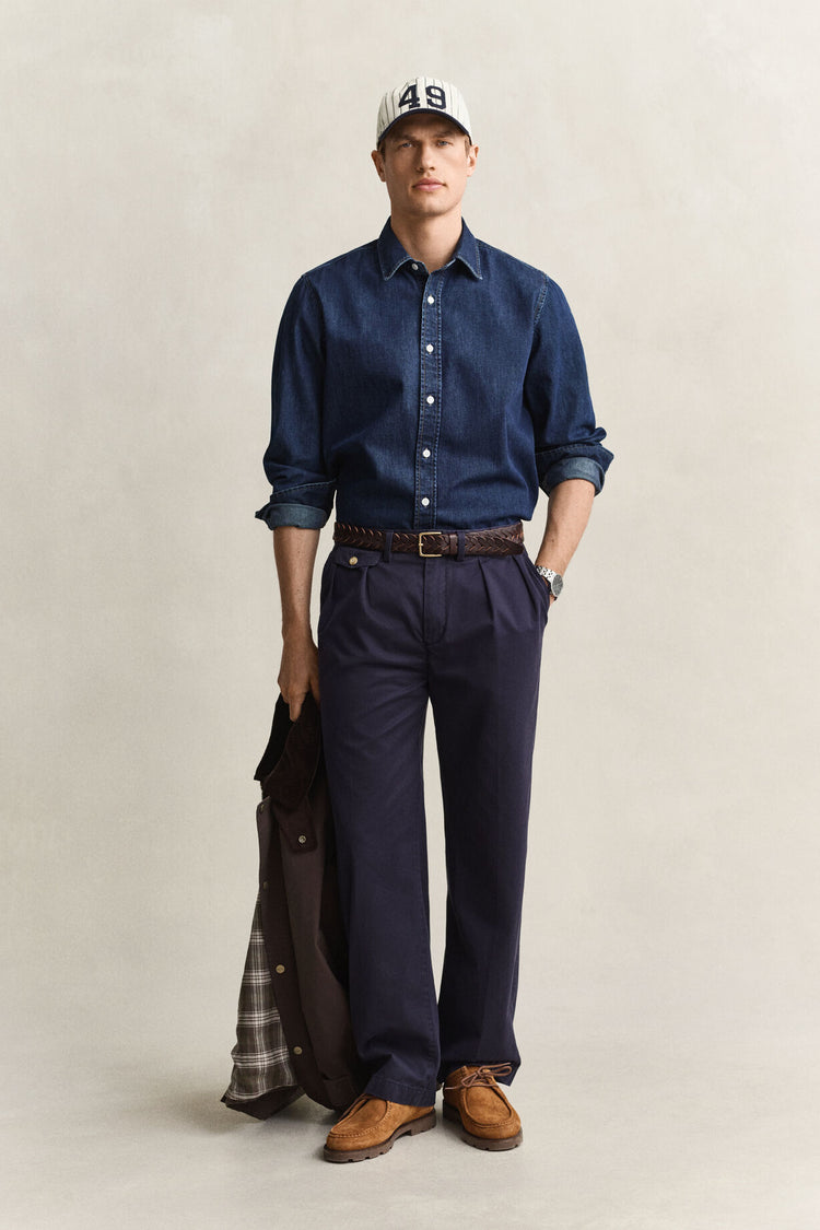 Denim Shirt - Dark Blue Indigo