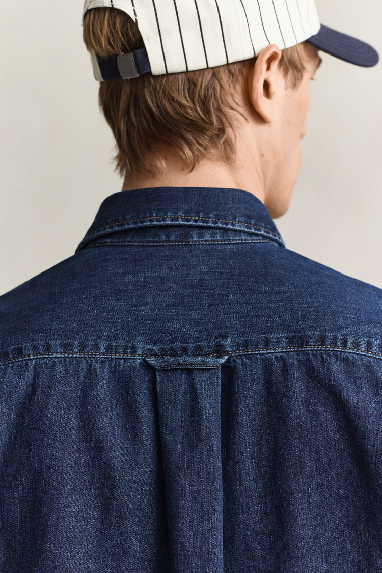 Denim Shirt - Dark Blue Indigo