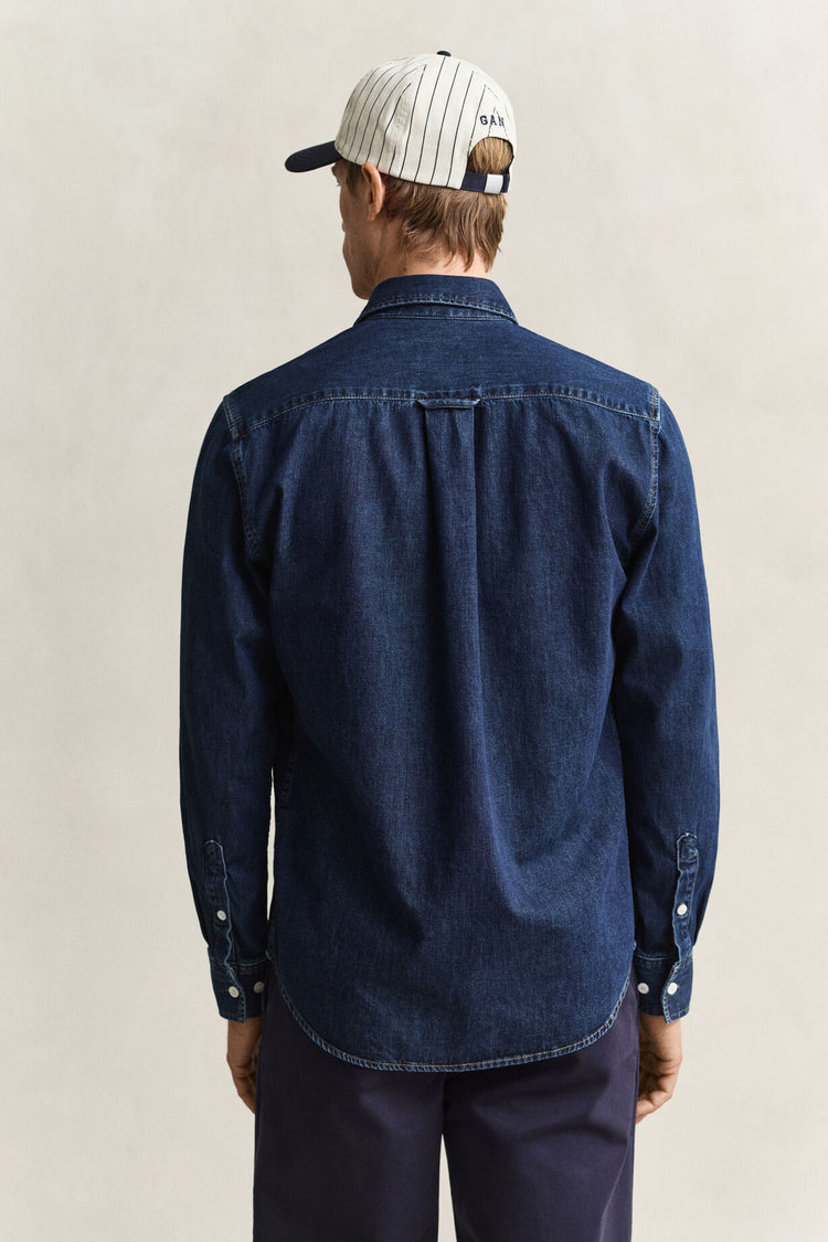 Denim Shirt - Dark Blue Indigo