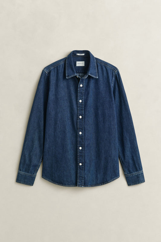 Denim Shirt - Dark Blue Indigo