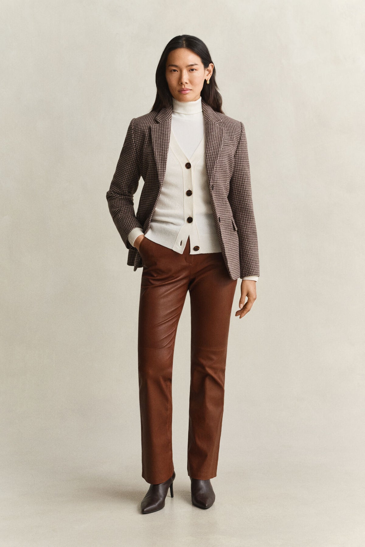 Superfine Lambswool Cardigan - CREAM