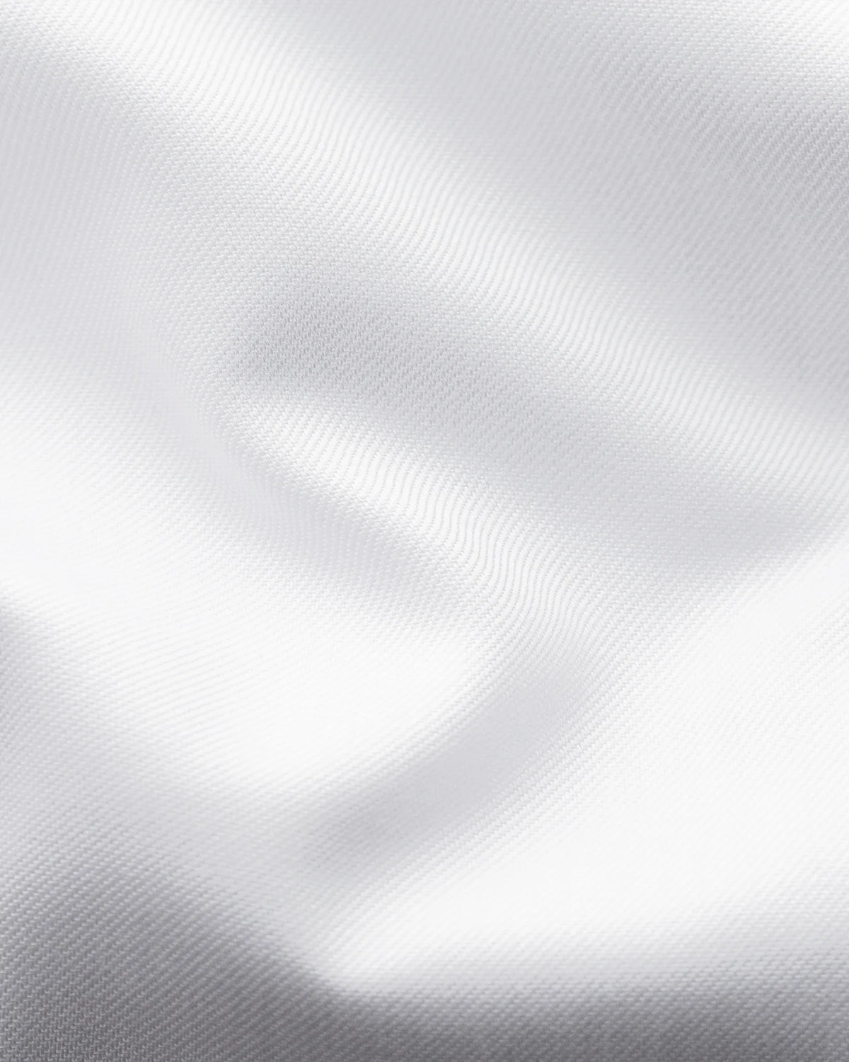 Signature Twill-skjorta Slim, dubbel manschett - Vit – närbild