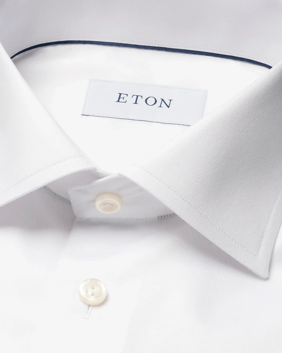 Signature Twill-skjorta Super Slim - Vit – baksida