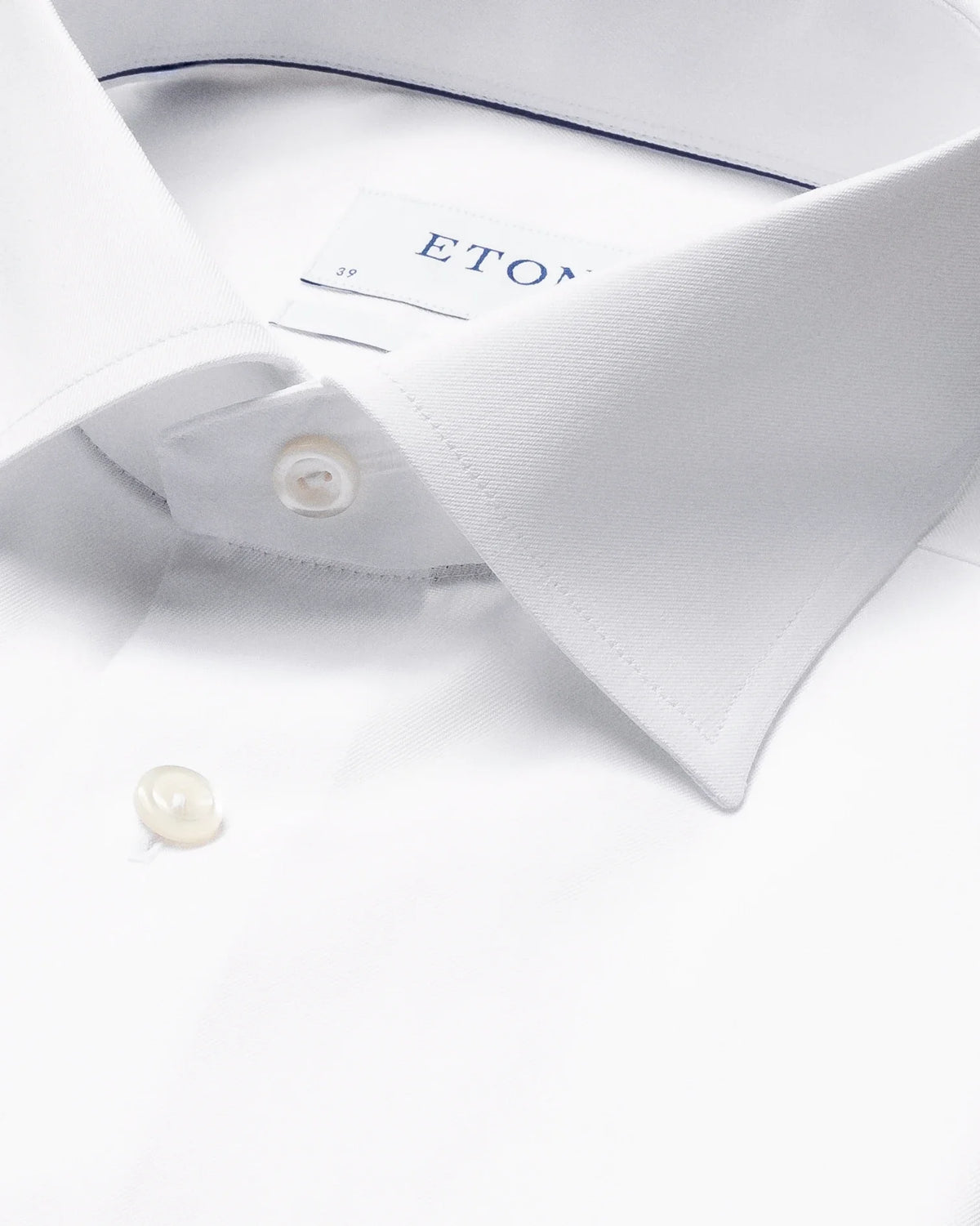 Signature Twill-skjorta Contemporary, extra långa ärmar - Vit – baksida